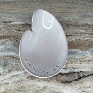 Vintage Frankoma Las Vegas MCM Art Pottery Ashtray Trinket Dish Cream Color #466